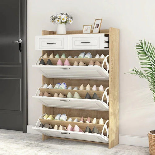 π₯ Best Seller! 3-Door Shoe Cabinet + 2 Drawers + FREE Backpack π