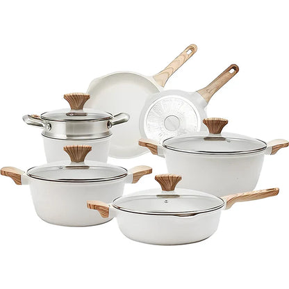 🔥 Full Kitchen Set: 9 Pots + 13 Free Utensils – Limited Stock!