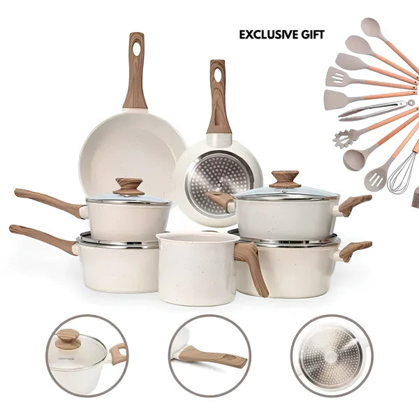 🔥 Full Kitchen Set: 9 Pots + 13 Free Utensils – Limited Stock!