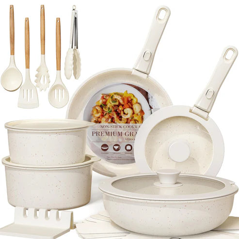 🔥 Full Kitchen Set: 9 Pots + 13 Free Utensils – Limited Stock!